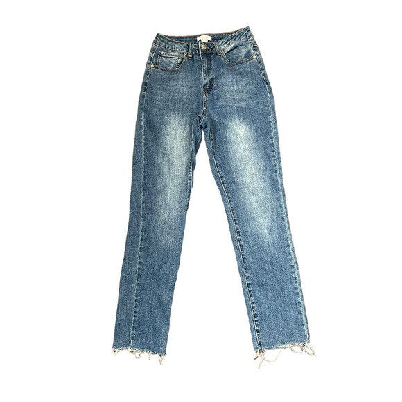 Forever 21 Jeans Size 26 Blue Womens Ankle Denim Cotton Stretch Blend 25X27 - Picture 1 of 6